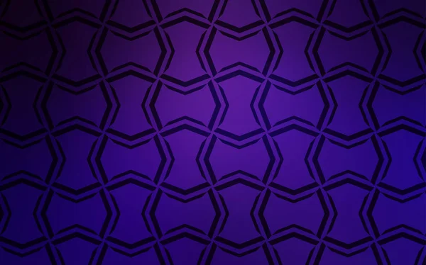 Dark Purple Vector Pattern Sharp Lines Decorative Shining Illustration Lines — Stock Vector
