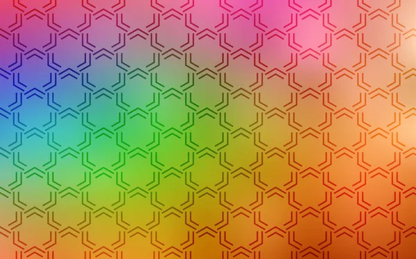 Texture Vectorielle Multicolore Claire Avec Des Lignes Colorées Illustration Brillante — Image vectorielle