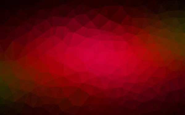 Texture Mosaico Vettoriale Rosso Scuro Del Triangolo Illustrazione Astratta Poligonale — Vettoriale Stock