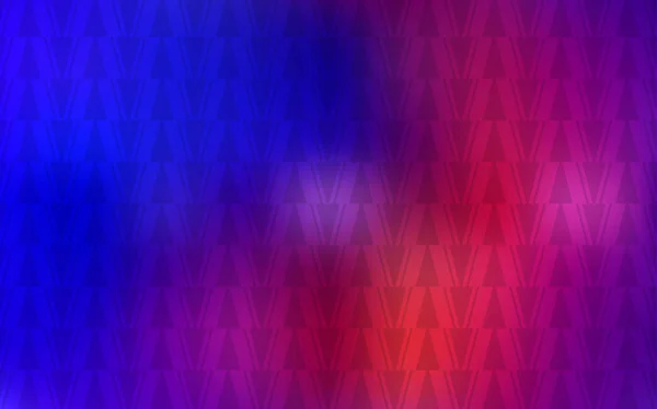 Bleu Foncé Fond Vectoriel Rouge Avec Des Lignes Des Triangles — Image vectorielle
