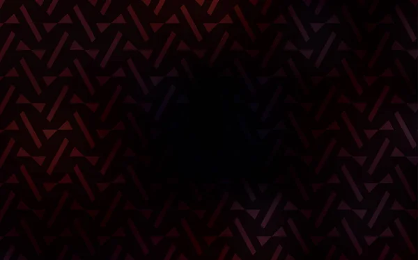 Dunkelrotes Vektorlayout Mit Linien Dreiecken Illustration Mit Einer Reihe Von — Stockvektor