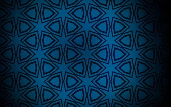 Textura Vectorial Azul Oscuro Con Hermosas Estrellas Ilustración Colores Brillantes — Vector de stock