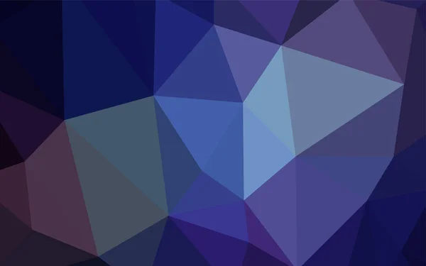 Dark Blue Vector Gradient Triangles Template Sample Polygonal Shapes Textured — Stock Vector