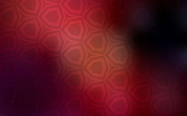 Темно Красный Векторный Чехол Набором Шестиугольников Цветные Шестиугольники Фоне Размытия — стоковый вектор