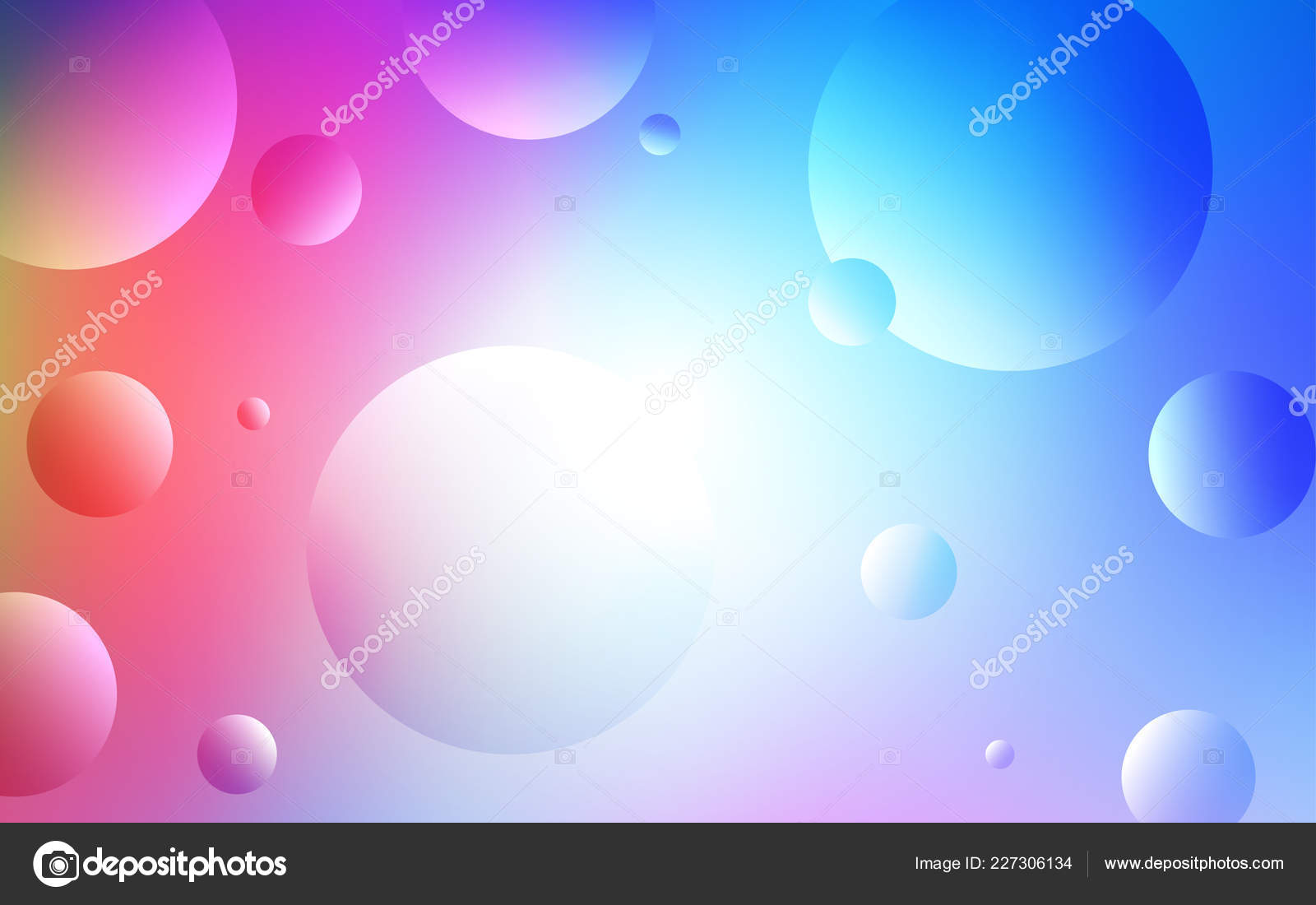 Light Multicolor Vector Background Bubbles Blurred Bubbles Abstract Background Colorful Vector Image By C Smaria Vector Stock