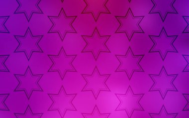 Gökyüzü yıldızlarla hafif pembe vektör şablonu. Dekoratif illüstrasyon soyut şablonundaki yıldız ile. Şablon Satıyoruz telefon arka planları için.