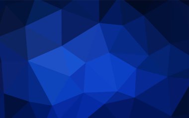 Koyu mavi vektör degrade üçgenler desen. Üçgen geometrik örnek gradyan ile. Marka kitap için yeni şablon.