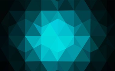 Koyu mavi vektör üçgen mozaik kapak. Çokgen şekilleri ile bir örnek. Web siteniz için yeni bir doku.