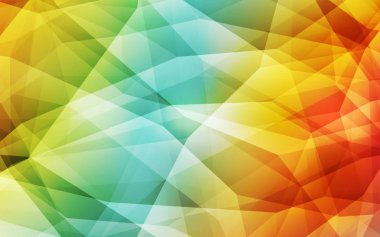 Işık çok renkli vektör düşük poli düzeni. Üçgenler ile renkli soyut resimde. İşiniz için yeni tasarım.