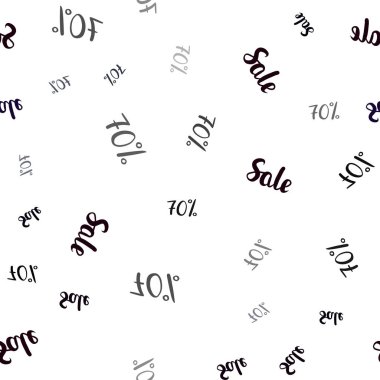 Koyu pembe, kırmızı %70 indirim ile sorunsuz düzen vektör. Renkli illüstrasyon izole satış fiyatları ile parlayan. Reklamlar alışveriş sezon satış için şablon.