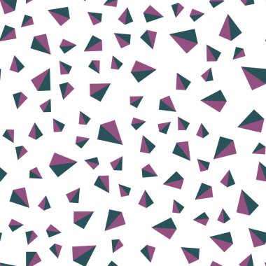 Açık mavi, kırmızı vektör kesintisiz, izometrik desen poligonal tarzı ile. Modern Soyut illüstrasyon renkli üçgenler ile. Doku pencere panjur, perdeler için.