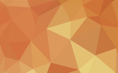 Işık turuncu vektör soyut mozaik zemin. Geometrik şekil gradyan ile Origami tarzında. Senin arka plan için dokulu deseni.