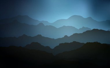 Koyu mavi vektör desen lav şekillerle. Zarif bir parlak örnek gradyan ile. İşiniz için en iyi bulanık tasarım.