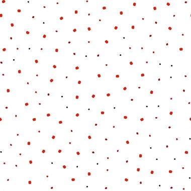 Koyu kırmızı vektör disklerle sorunsuz doku. Modern Soyut illüstrasyon renkli su ile bırakır. Duvar kağıdı, kumaş üreticileri için modaya uygun bir tasarım.