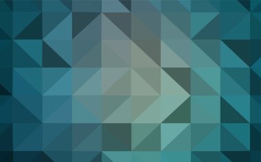 Açık BLUE vektörü soyut çokgen deseni. Soyut ve üçgenli renkli çizimler. Cep telefonunun arka planının şablonu.