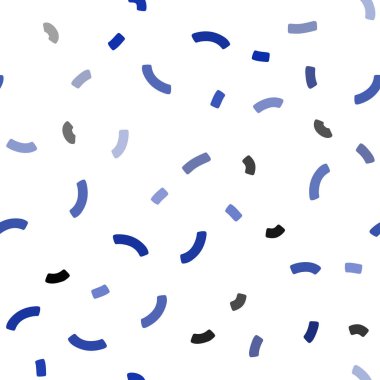 Koyu mavi vektör bükülmüş hatları ile sorunsuz şablonu. Degrade mermer stiliyle yeni renkli resimde. İş için tamamen yeni bir memphis tasarımı.