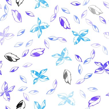 Pembe ışık, vektör sorunsuz zarif desen yaprakları ile mavi. gradyan ile zarif doğal desen yapraklarda. Desen tasarım pencere panjur, perdeler.