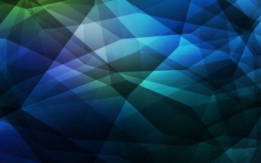 Koyu mavi vektör üçgen mozaik doku. Üçgen geometrik örnek gradyan ile. İşiniz için en iyi üçgen tasarım.