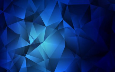 Çizgiler, üçgenler ile koyu mavi vektör düzeni. Üçgenler ile soyut degrade illüstrasyon. Desen Web siteleri için kullanılabilir.