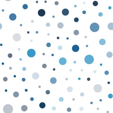 Koyu mavi vektör disklerle sorunsuz doku. Bulanık damla Glitter soyut Illustration yağmur. Desen için modaya uygun Kumaş, duvar kağıtları.