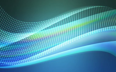 Açık mavi, daire, üçgen şablonuyla vektör yeşil. Bağlantı noktaları ve çizgileri renkli arka plan üzerinde tasarım yapın. Desen tasarım pencere panjur, perdeler.