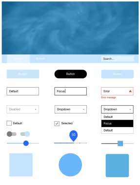 Gökyüzü yıldızlarla ışık mavi vektör stil rehberi. Arka plan üzerinde renkli stil rehberi yıldız ile. Bu örnek için sitesidir.