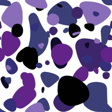 Koyu mor, pembe noktalı sorunsuz zemin vektör. Modern Soyut illüstrasyon renkli su ile bırakır. Desen için modaya uygun Kumaş, duvar kağıtları.