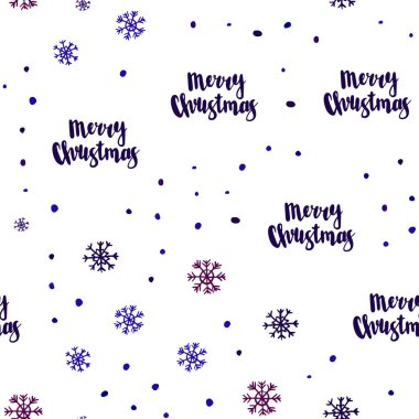 Koyu mavi, kırmızı renkli kar taneleri ile sorunsuz doku vektör. Degrade arka plan üzerinde renkli kar taneleri. Desen tasarım pencere panjur, perdeler.