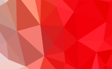 Işık kırmızı vektör soyut mozaik arka plan. Renkli resimde gradyan ile poligonal tarzı. İşiniz için yeni tasarım.