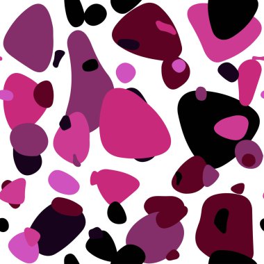 Koyu pembe daireler ile sorunsuz şablon vektör. Soyut illüstrasyon renkli baloncuklar doğa tarzı ile. Kartvizit, Web siteleri için şablon.