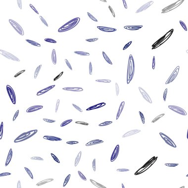 Koyu mavi daireler ile sorunsuz şablon vektör. Bulanık damla Glitter soyut Illustration yağmur. Güzel tasarım, iş reklam için.