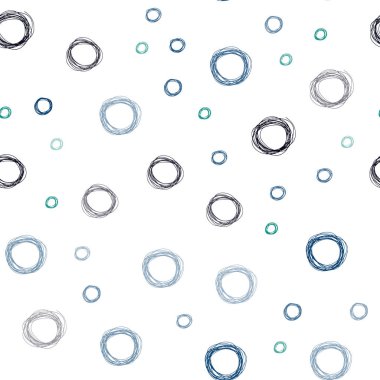 Koyu mavi, yeşil küre ile Dikişsiz desen vektör. Renkli gradyan ile arka plan üzerinde bulanık kabarcıklar. Güzel tasarım, iş reklam için.