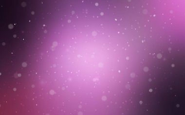 Açık Mor, güzel kar taneleriyle kaplı pembe vektör kaplama. Buz kristalleri ile modern geometrik soyut çizim. Bu kalıp yeni yıl ilanı, broşürler için kullanılabilir.