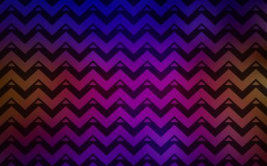 Koyu mavi, kırmızı çizgiler, üçgenler şablonuyla vektör. İllüstrasyon renkli üçgenler, satır kümesi ile. Reklam için desen.