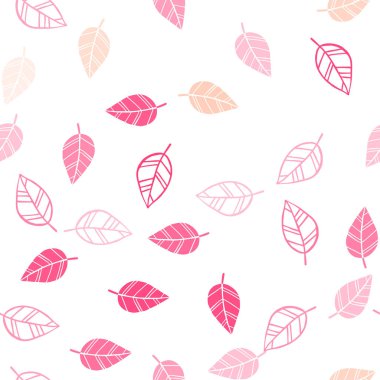 Işık kırmızı yaprakları ile sorunsuz doğal sanat vektör. Hint tarzı ile bulanık dekoratif tasarım bırakır. Desen tasarım kumaş, duvar kağıtları.