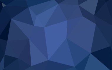 Açık mavi, sarı vektör üçgen arkaplan. Üçgenlerden oluşan parlayan çokgen çizimler. İş tasarımınız için yepyeni bir tarz.