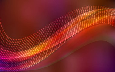 Noktalar, çizgiler ile koyu kırmızı vektör kapak. Renkli resimde daire ve çizgili fütüristik tarzı. Desen güzel web siteleri için.