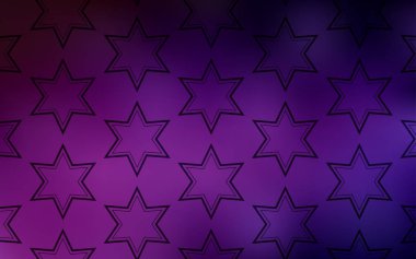 Küçük ve büyük yıldız ile koyu pembe vektör kapak. Bulanık arka plan gradyan ile üzerinde yıldız. Akıllı tasarım, iş reklam için.