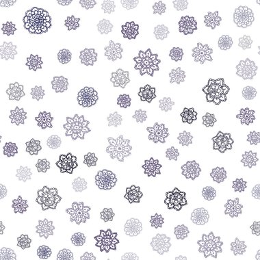 Koyu mor parlak kar taneleri ile sorunsuz düzen vektör. Bulanık dekoratif tasarım kar ile xmas tarzında. Desen için modaya uygun Kumaş, duvar kağıtları.