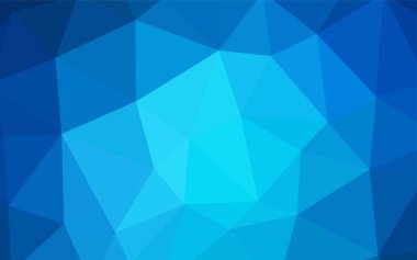 Açık BLUE vektör çokgen arkaplan. Origami stilinde gradyan ile yaratıcı geometrik illüstrasyon. Web siteniz için çokgen tasarım.