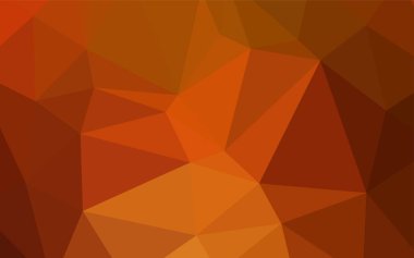 Koyu turuncu vektör soyut poligonal model. Glitter soyut resim zarif bir tasarıma sahip. İşiniz için tamamen yeni bir tasarım.