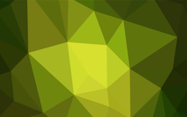 Işık yeşil vektör düşük poli kapak. Üçgenler ile modern soyut resim. Tamamen yeni bir tasarım sizin broşürü.