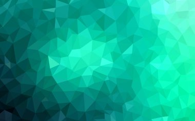 Işık yeşil vektör zemin Çokgen. Gradyan ile Origami tarzında yaratıcı geometrik şekil. Marka kitap için yeni şablon.