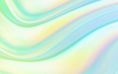 Açık mavi, yeşil vektör arka plan soyut daireler ile. Bandy çizgilerle modern degrade soyut resim. Yeni tasarım reklamları, poster, afiş için.