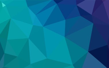 Açık mavi, vektör soyut poligonal şablon yeşil. Çokgen şekilleri ile bir örnek. Marka kitap için yeni şablon.