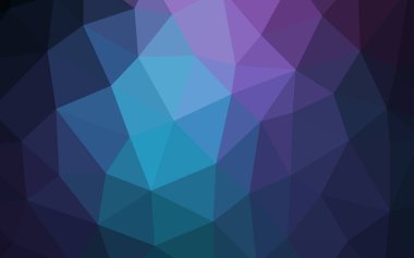 Koyu pembe, mavi üçgen mozaik kapak vektör. Glitter soyut resim zarif bir üçgen ile. Marka kitap için yeni şablon.