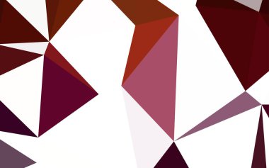 Koyu kırmızı vektör arka plan poligonal. Poligonal illüstrasyon parlayan, hangi üçgen oluşur. Web siteniz için köşeli tasarım.