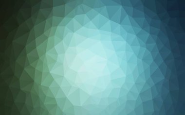 Açık mavi, vektör Çokgen soyut düzen yeşil. Gradyan ile zarif parlak poligonal illüstrasyon. İşiniz için yeni tasarım.
