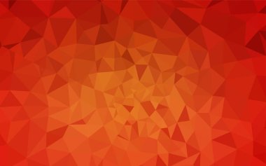 Işık turuncu vektör düşük poli doku. Üçgen geometrik örnek gradyan ile. İşiniz için en iyi üçgen tasarım.