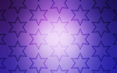 Hafif pembe, mavi vektör kapak ile küçük ve büyük yıldız. Dekoratif illüstrasyon soyut şablonundaki yıldız ile. En iyi tasarım, reklam, poster, afiş için.